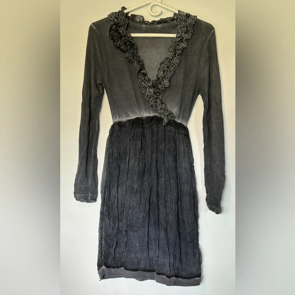 NWT V Cristina rose stone washed dress sz 4/6 Small